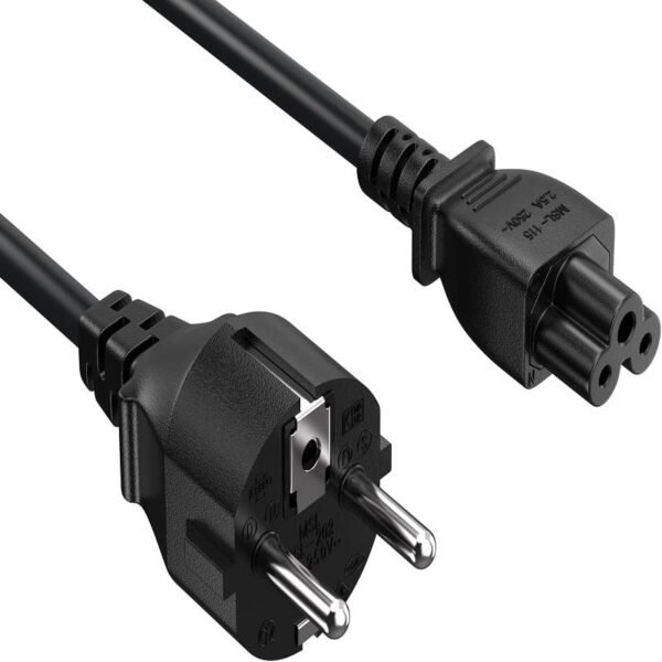 H2a03f30f0b204c7faebafd025e1b485bT.jpg 1.5M / 1.8M EU Plug C5 2-Pin AC Laptop Power Cord – IEC Computer Charger Extension Cable, 100% Pure Copper