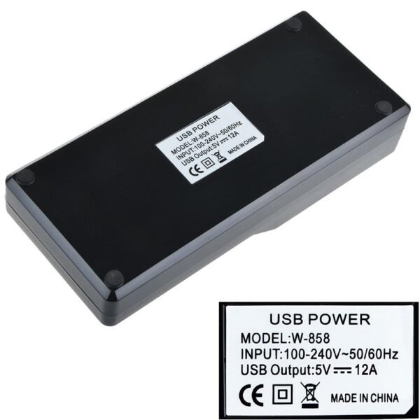Hc9d3fcb3b14940659c85bc5ea85cb57c0.jpg 12-Port Multi USB Charger Station – Multifunction Fast Charging Hub 5V/2.4A for Multiple Devices